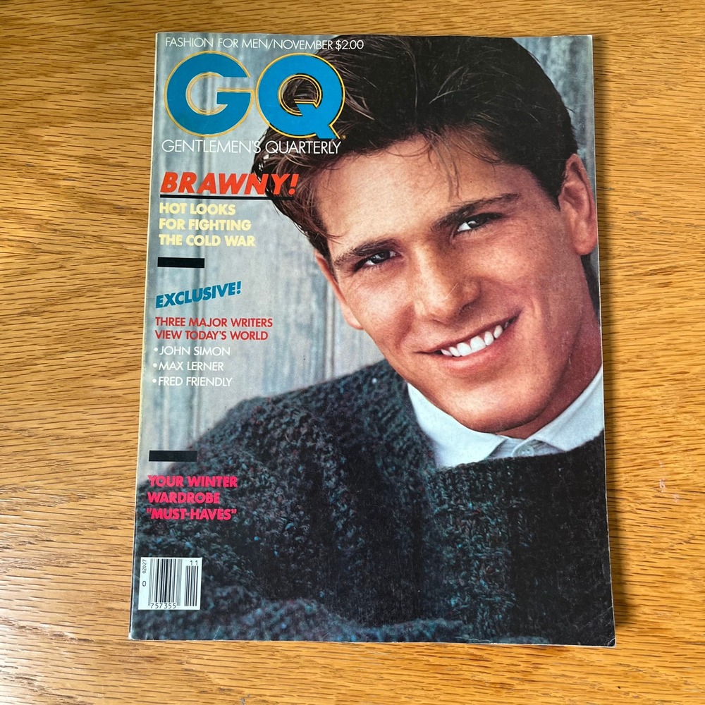 Vintage GQ Magazine November 1981 Brawny Cold War Fashion Grand Marnier Ad